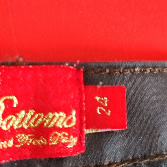 Apple Bottoms jeans brown women's size 24 - Picture 7 of 14